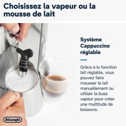 Machine expresso manuelle - De'Longhi - Dedica style - EC685.M - Inox