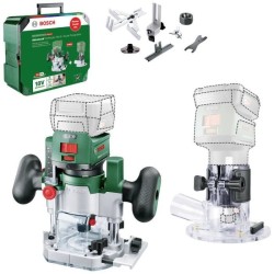 Affleureuse Bosch AdvancedTrimRouter 18V-8 avec base Router Plunge, sans batt...