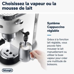 Machine expresso manuelle - De'Longhi - Dedica style - EC685.W - Blanc