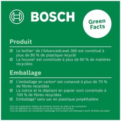 Laser lignes AdvancedLevel 360 de Bosch (3 laser lignes avec laser a 360° pou...