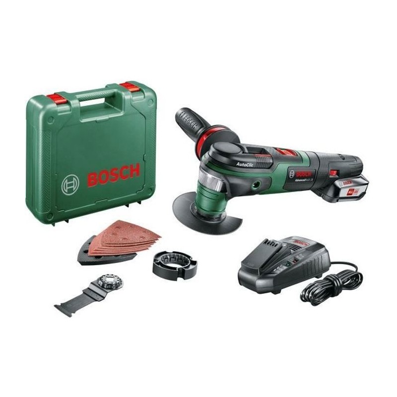 Outil multifonctions sans fil Bosch - AdvancedMulti 18 avec set d'accessoires...