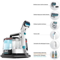 Détacheur SHARK StainStriker PX200EUT - Détache, Nettoie et Aspire - Rayon d'...