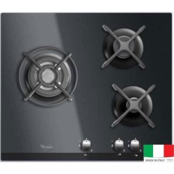 Table de cuisson Gaz - WHIRLPOOL AKT404NB - 3 foyers - 6350W - L59 x