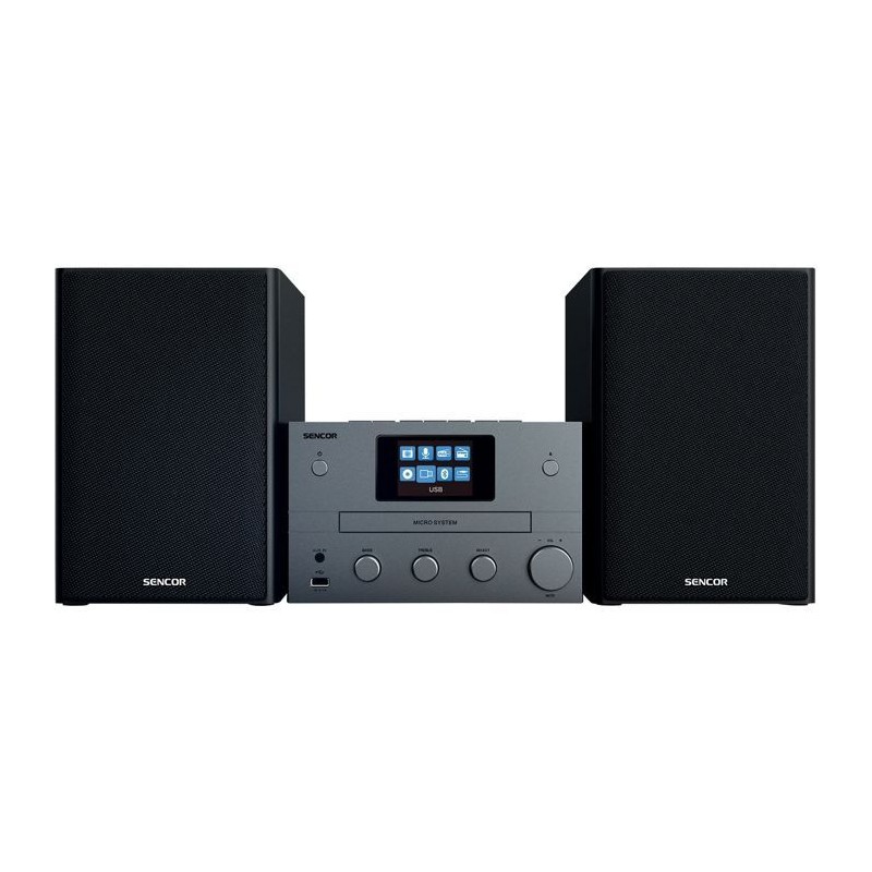 Micro-chaîne hi-fi - SENCOR - SMC 5700WDB - 100 W - Noir