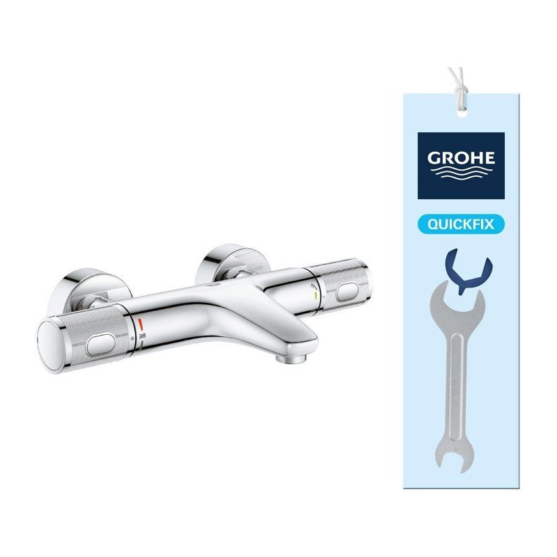 GROHE Mitigeur thermostatique douche Precision Feel, montage mural, indicateu...