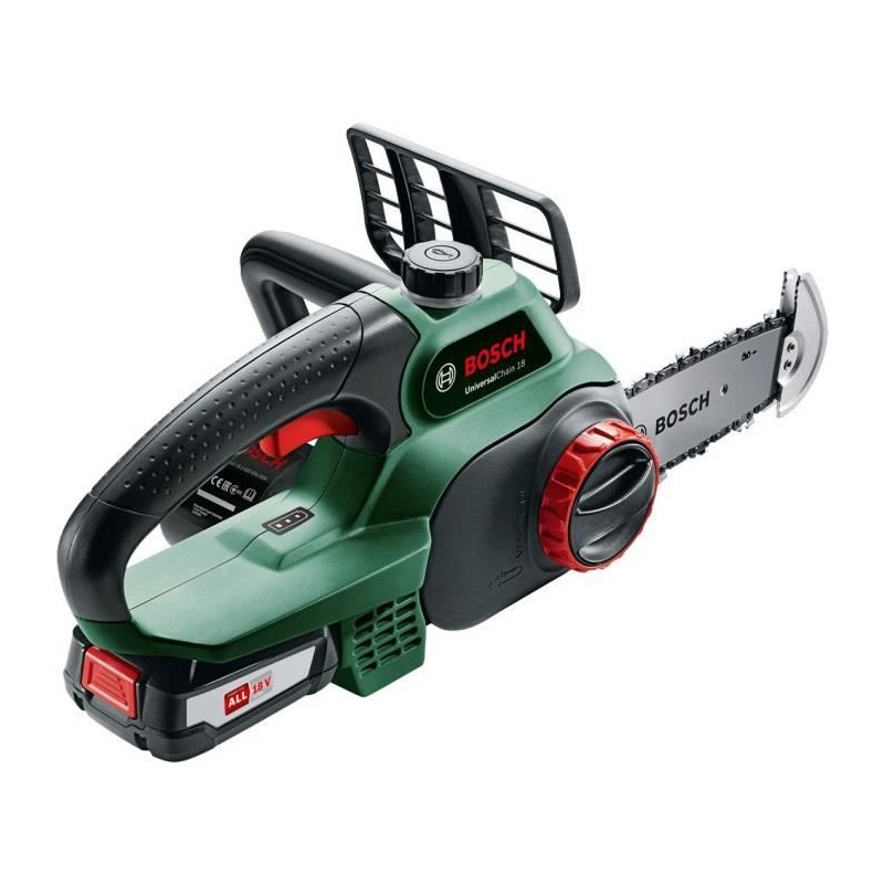 BOSCH Tronçonneuse sans fil - UniversalChain 18 (LIvré avec : 1 batterie 18V ...