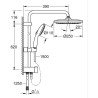 Colonne de douche avec inverseur manuel - Economie d'eau - GROHE Vitalio Star...
