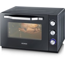 Four posable XXL a chaleur tournante SEVERIN - 60 L - 2 200 W - Tournebroche ...
