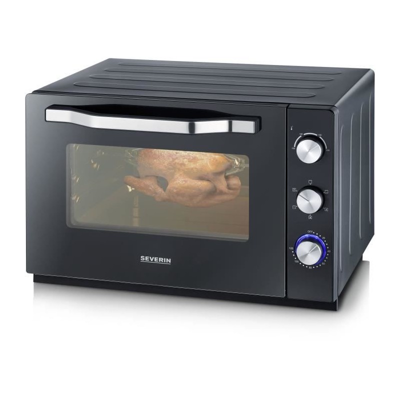 Four posable XXL a chaleur tournante SEVERIN - 60 L - 2 200 W - Tournebroche ...