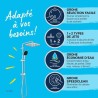 Colonne de douche avec inverseur manuel - Economie d'eau - GROHE Vitalio Comf...