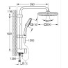 Colonne de douche avec inverseur manuel - Economie d'eau - GROHE Vitalio Comf...