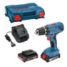 Perceuse a percussion Bosch Professional GSB 18V- 21 + 2 batteries 2,0Ah + Ch...