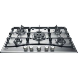 HOTPOINT PNN 751 IX Plaque de cuisson gaz - 5 foyers - 10,5kW - L75 x