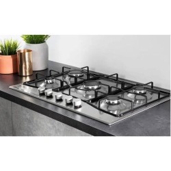 HOTPOINT PNN 751 IX Plaque de cuisson gaz - 5 foyers - 10,5kW - L75 x