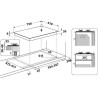 HOTPOINT PNN 751 IX Plaque de cuisson gaz - 5 foyers - 10,5kW - L75 x