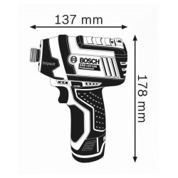 Visseuse a chocs Bosch Professional GDR 12V-105 + 2 batteries 2,0Ah + LBOXX 2...