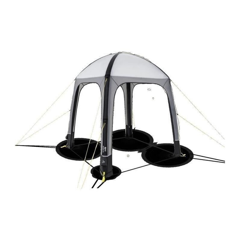 Abri gonflable - KAMPA - AIR Shleter 200 - 2 x 2 m - Gris et noir