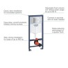 GROHE Bâti Support WC Solido 3 en 1, 1,20m, Bâti Support Encastré, Plaque de ...