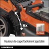 Tondeuse a Gazon sur Batterie 40V Dual Power POWDPGLWS2 - 420mm Ø, Sac de Col...