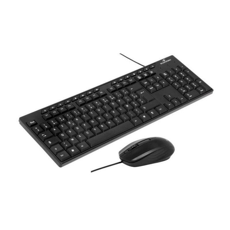 Pack Clavier Souris - BLUESTORK - MEDIA OFFICE - Filaire - Azerty - Compatibl...