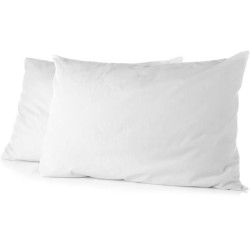Lot de 2 taies d'oreiller - HOME LINGE PASSION - Microfibre 82 g - 50 x 70 cm...