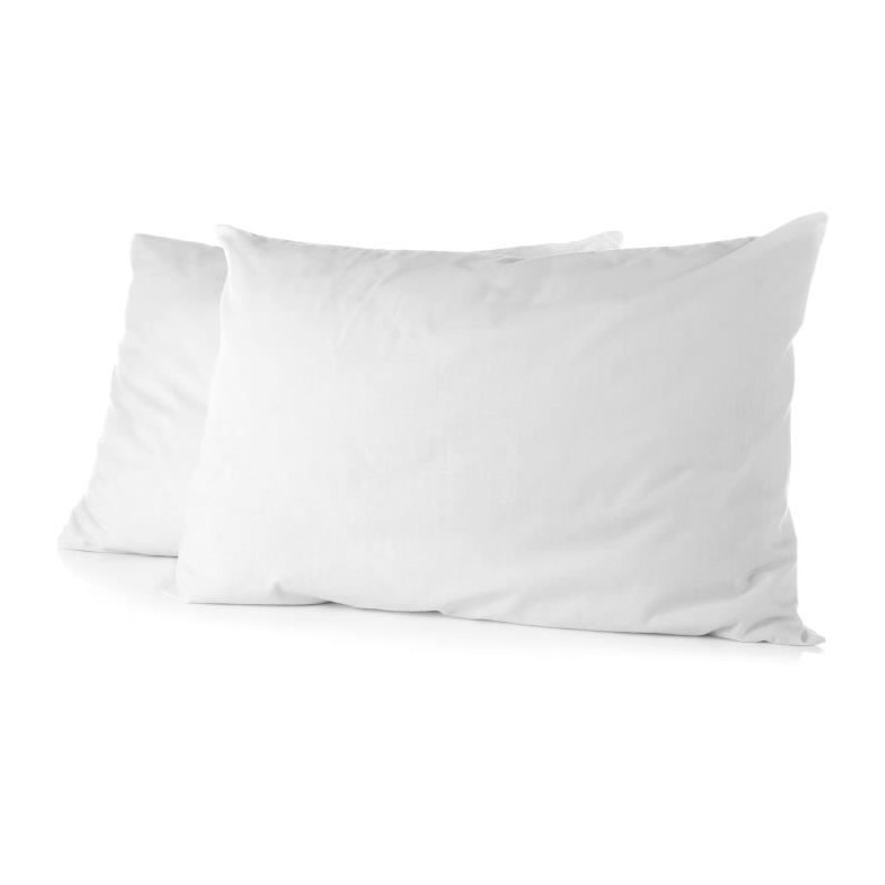 Lot de 2 taies d'oreiller - HOME LINGE PASSION - Microfibre 82 g - 50 x 70 cm...