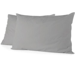 Lot de 2 taies d'oreiller - HOME LINGE PASSION - Microfibre 82 g - 50 x 70 cm...