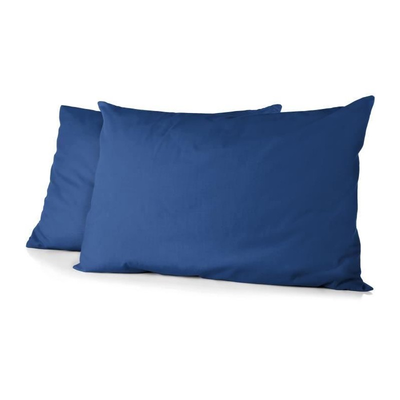 Lot de 2 taies d'oreiller - HOME LINGE PASSION - Microfibre 82 g - 50 x 70 cm...
