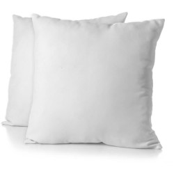 Lot de 2 taies d'oreiller - HOME LINGE PASSION - Microfibre 82 g - 63 x 63 cm...