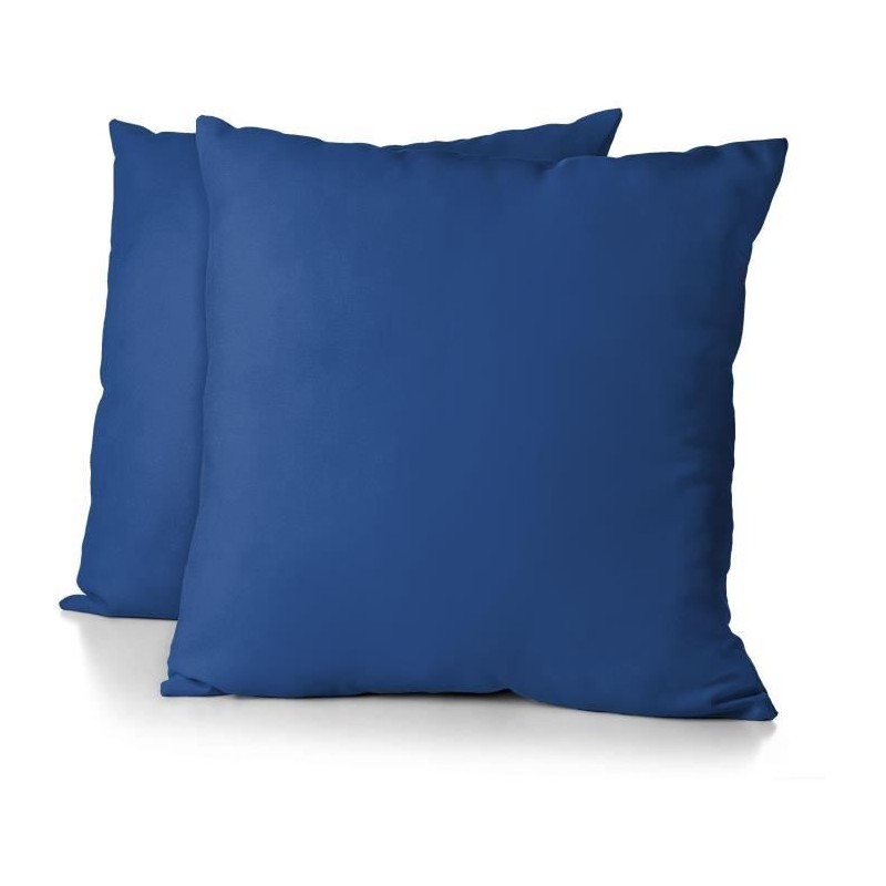 Lot de 2 taies d'oreiller - HOME LINGE PASSION - Microfibre 82 g - 63 x 63 cm...