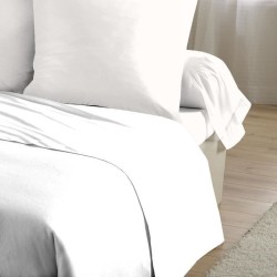 Drap plat - HOME LINGE PASSION - Microfibre 82 g - 180 x 290 cm - Blanc