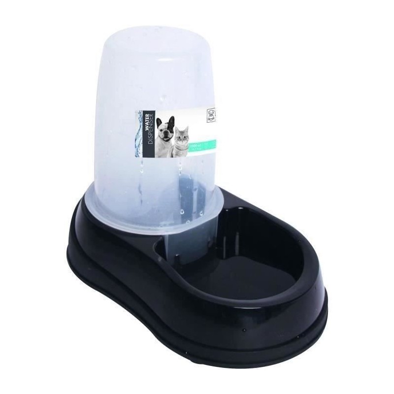 MPETS Distributeur d'eau WATER DISPENSER - Pour chat et chien - 1500ml - Noir