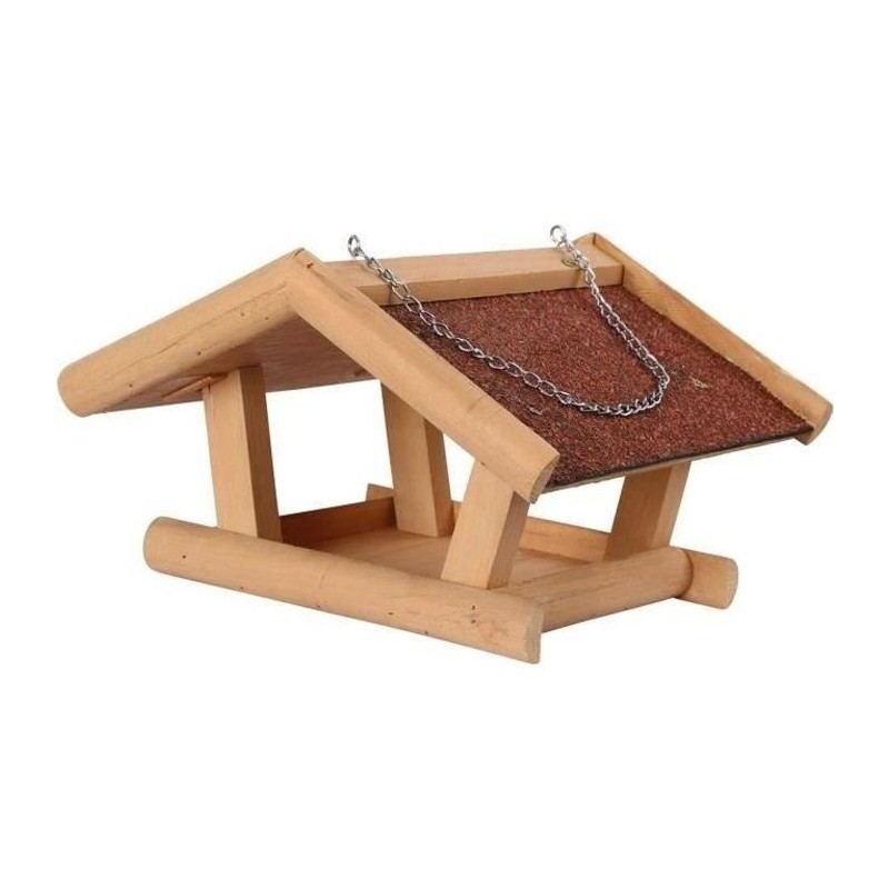 Mangeoire pour oiseaux - KERBL - Stubbs - Bois de qualité - 29x28x18cm - Étanche
