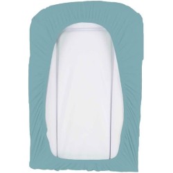 DOMIVA Lot 2 Housses matelas a langer - Eponge polycoton - oeko-Tex - Blanc/N...