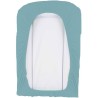DOMIVA Lot 2 Housses matelas a langer - Eponge polycoton - oeko-Tex - Blanc/N...