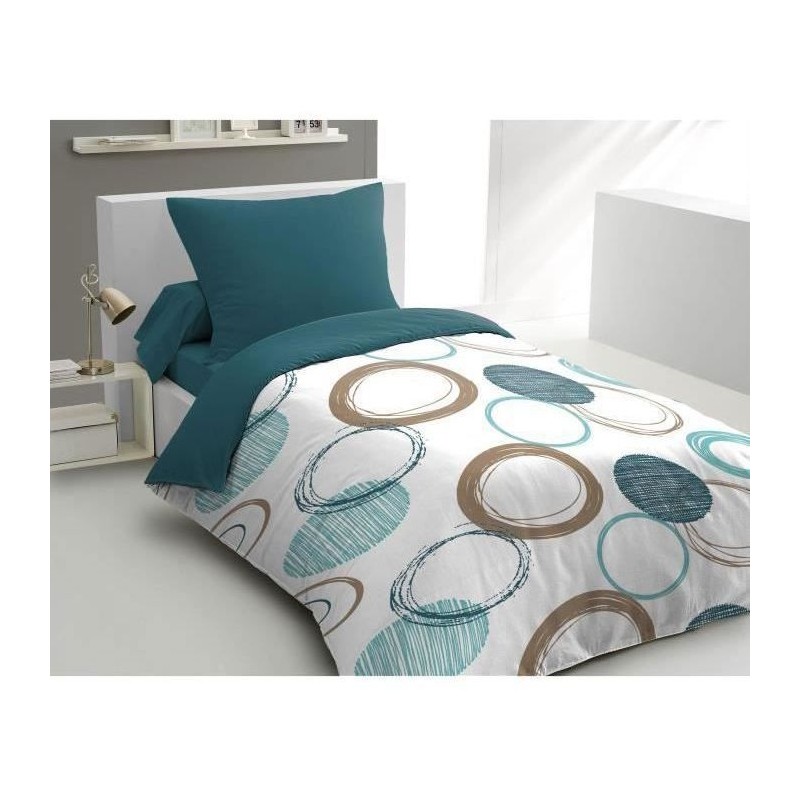 Parure de couette HOME LINGE PASSION Audace - couette 140 x 200 cm + 2 taies ...