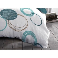 Parure de couette HOME LINGE PASSION Audace - couette 140 x 200 cm + 2 taies ...