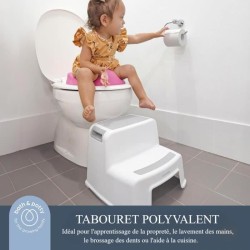 Tabouret marchepied - DREAMBABY - 2 Up - Antidérapant et texturé - Jusqu'a 80...