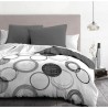 Parure de couette microfibre Audace - 1 housse de couette 220 x 240 cm + 2 ta...