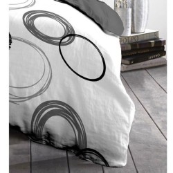 Parure de couette microfibre Audace - 1 housse de couette 140x200 cm + 1 taie...