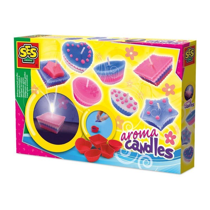 Bougies parfumées a fabriquer toi-meme - SES CREATIVE - Hobby Pink -