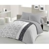 Parure de couette microfibre ETHNO - 1 housse de couette 220 x 240 cm + 2 tai...