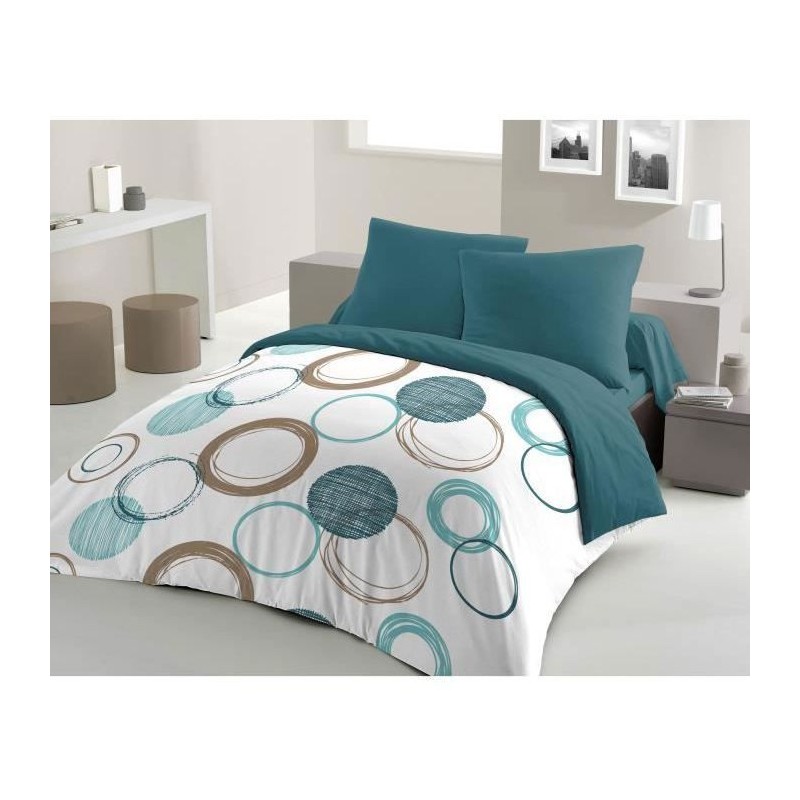 Parure de couette HOME LINGE PASSION Audace - couette 220 x 240 cm + 2 taies ...