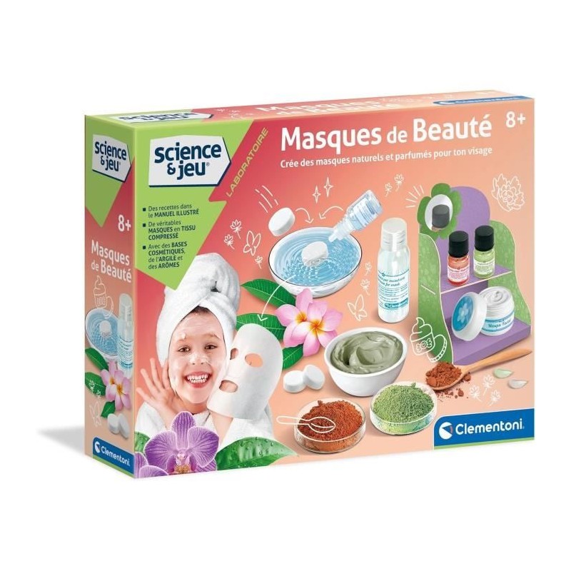 Coffret scientifique pour créer des masques de beauté naturels et