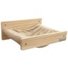 KERBL - Hamac mural pour chats - TIMBER - 38 x 33,5 x 16 cm - Bois massif - T...