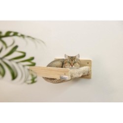 KERBL - Hamac mural pour chats - TIMBER - 38 x 33,5 x 16 cm - Bois massif - T...