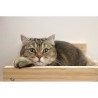 KERBL - Hamac mural pour chats - TIMBER - 38 x 33,5 x 16 cm - Bois massif - T...