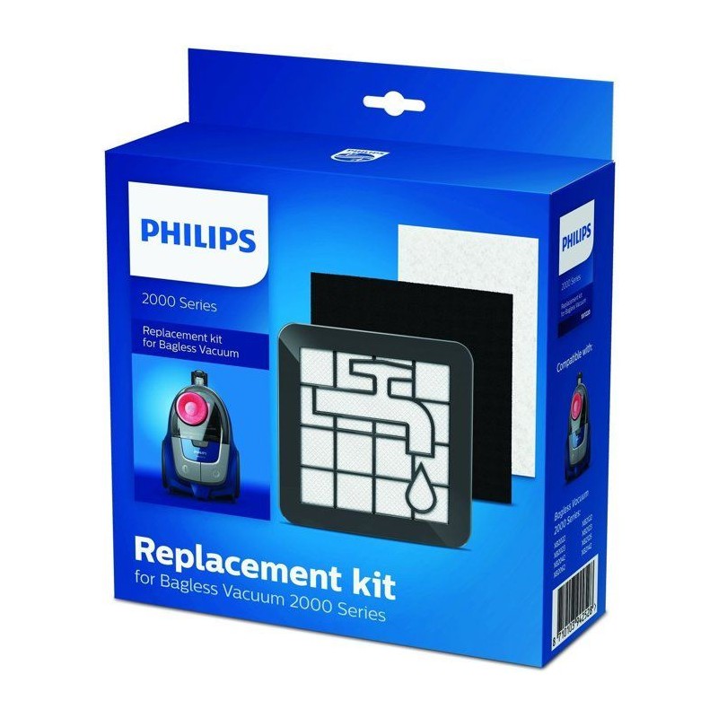 Kit d'entretien anti-poussiere pour aspirateur sans sac Philips 