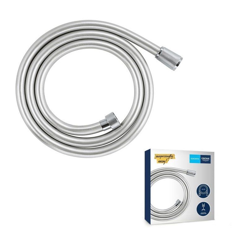 Flexible de douche - GROHE VitalioFlex 27505001 - 1,5m - Anti-pliures - Anti-...