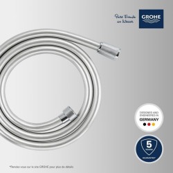 Flexible de douche - GROHE VitalioFlex 27505001 - 1,5m - Anti-pliures - Anti-...